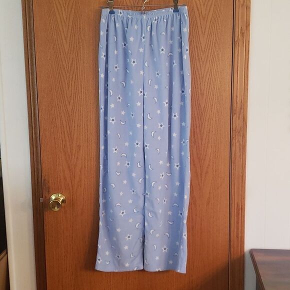EUC Ladies Fleece 2 Piece Pajama Set -  Moon Stars Sz S - Picture 4 of 7